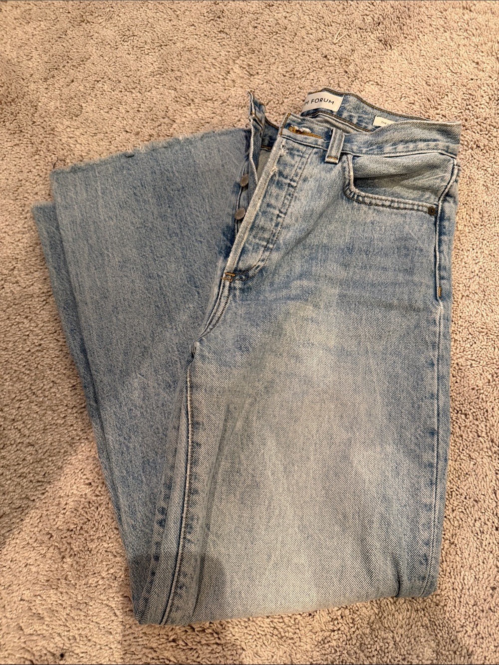 Aritzia Light Blue Straight-Leg Men's Jeans